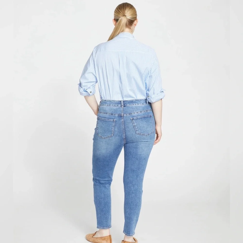 NWT! | UNIVERSAL STANDARD Seine High Rise Skinny Jeans, Vintage Indigo, Size 8 ✨ - Picture 2 of 16